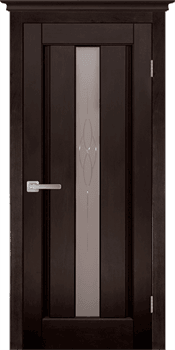 Карниз Массив ольхи для распашных дверей 55*60*1470 мм Венге - фото 68947