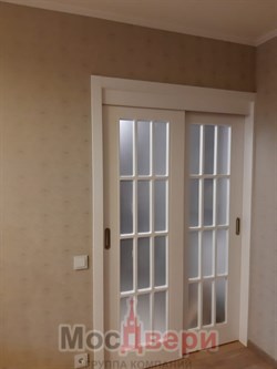 Капитель телескоп Lazio Bianco на распашные двери - фото 69831