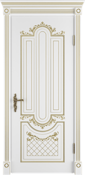 Межкомнатная дверь Naomi Bianco Oro Matelux Узор - фото 71272