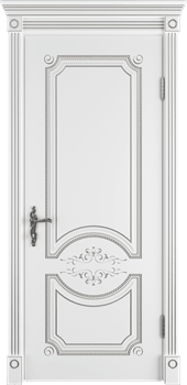 Межкомнатная дверь Aviva Bianco Argento Matelux Ромб - фото 71276