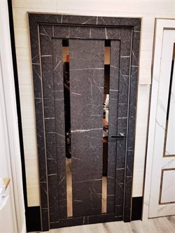 Добор телескопический RTM Черный Мрамор 200*10*2070 - фото 72946