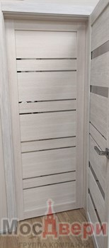 Межкомнатная дверь Profil 19GM Капучино LACOBEL Черный - фото 74392