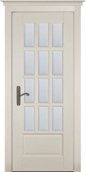 Межкомнатная дверь Портленд-O Белый Классик Мателюкс с фацетом - фото 74622