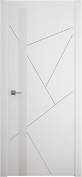 Межкомнатная дверь Tirrena EU-L Grigio LACOBEL зеркало - фото 76459