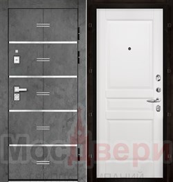Входная дверь Kastell Acoustic Rw 75dB Graphite / Белый классик-B - фото 76677