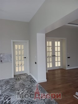 Двустворчатая дверь Астон-O Белый Классик SMF - фото 76727