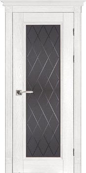 Двустворчатая дверь Альбертон-O Белый Классик SR - фото 76759