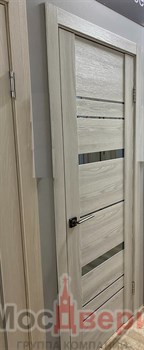 Межкомнатная дверь Profil 2.81SNK Дуб SKY Бьянко LACOBEL Белый - фото 76883