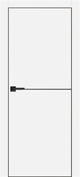 Межкомнатная дверь Profil 12SE Alum Графит молдинг Черный Black Edition - фото 77031