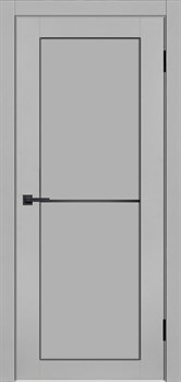 Межкомнатная дверь Profil 2.44VR Аляска LACOBEL Черный - фото 77554