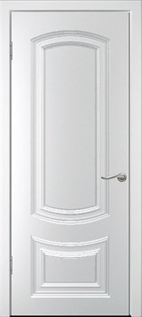 Межкомнатная дверь Amprezzo Bianco Сатинат Гравировка - фото 77877