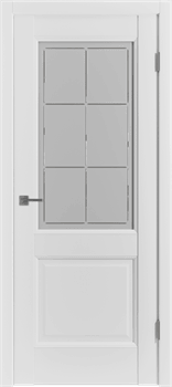 Межкомнатная дверь Profil 90DU Крем Сатинат Гравировка - фото 78006