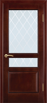 Межкомнатная дверь Аметист Ясень Жемчуг Сатинат Гравировка - фото 78557