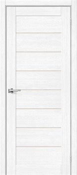 Межкомнатная дверь BX-22 Сноу LACOBEL матовый - фото 78704