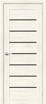 Межкомнатная дверь BX-22 Дуб северный LACOBEL черный - фото 78736