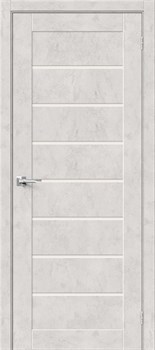 Межкомнатная дверь BX-22 Бетон светлый LACOBEL черный - фото 78748