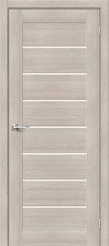 Межкомнатная дверь BX-22 Капучино LACOBEL матовый - фото 78755