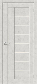 Межкомнатная дверь BX-29 Бетон темный LACOBEL матовый - фото 78779