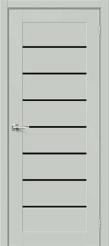 Межкомнатная дверь ENB-22 Серый матовый LACOBEL Белый - фото 79093