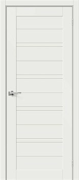Межкомнатная дверь ENB-28 Серый матовый LACOBEL Белый - фото 79095