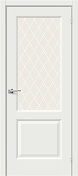 Межкомнатная дверь ENK-33 Серый матовый Сатинат Узор - фото 79107