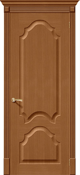 Межкомнатная дверь FA-27 Орех натуральный Сатинат белый с узором - фото 79264