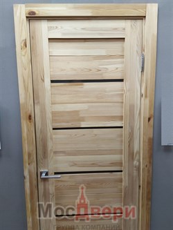 Межкомнатная дверь P-23 Без отделки Сатинат белый - фото 79374