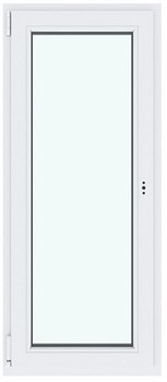 Пластиковая балконная дверь RB-G белая - фото 79610