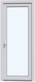 Пластиковая дверь межкомнатная RX-G белая - фото 79658