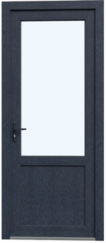Пластиковая дверь межкомнатная RX-LG/P серая - фото 79676