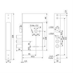 Замок Галеон 3В 818 сувальдный - фото 80563 Замок Галеон 3В 818 сувальдный - фото 80563