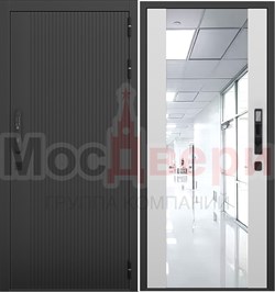 Входная дверь Libra Smart Нуар / Манхэттен Зеркало - фото 82442