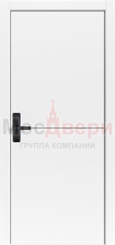 Межкомнатная дверь Profil Smart 12RE/LG ABS Белый матовый Black Edition с умным замком - фото 82470