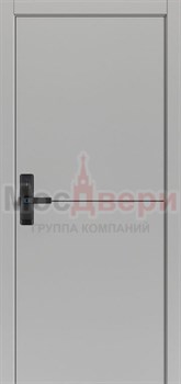 Межкомнатная дверь Profil Smart 12RE/LG ABS Серый матовый Black Edition с умным замком - фото 82471