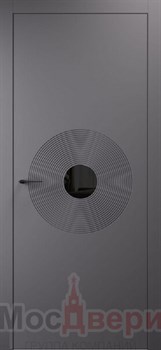 Межкомнатная дверь Lagard-1 Anthracite LACOBEL Черный - фото 82624