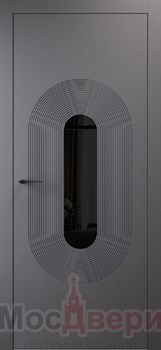Межкомнатная дверь Lagard-3 Anthracite LACOBEL Черный - фото 82628