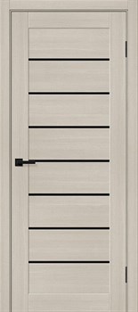 Межкомнатная дверь BX-22 Крем LACOBEL черный - фото 82794