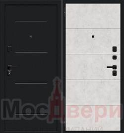 Входная дверь GFN/SB-1 Черный бархат / Бетон светлый - фото 82852