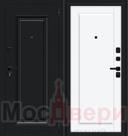 Входная дверь STK/SB-1 Черный бархат / Белый шелк - фото 82864