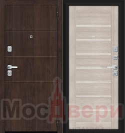 Входная дверь PK/BC-1 Орех темный / Капучино - фото 82870