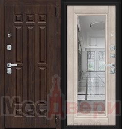 Входная дверь FMK/BC-1 Орех темный / Зеркало Капучино - фото 82877