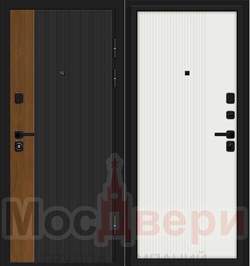 Входная дверь OP/Z-2V Темно-серый / Белый - фото 82898