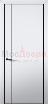 Межкомнатная дверь с шумоизоляцией Rw 28-30dB Silent EU 44NE Аляска Black Edition - фото 82943