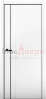 Межкомнатная дверь с шумоизоляцией Rw 28-30dB Silent EU 26NE Аляска Black Edition - фото 82952