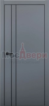 Межкомнатная дверь с шумоизоляцией Rw 28-30dB Silent EU 26NE Антрацит Black Edition - фото 82953