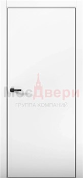 Межкомнатная дверь с шумоизоляцией Rw 28-30dB Silent EU 1NE Аляска Black Edition - фото 82958