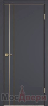 Межкомнатная дверь Profil 42DE/H Alum Антрацит Gold Edition - фото 82997