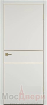 Межкомнатная дверь Profil 27DE/H Alum Крем Gold Edition - фото 82998