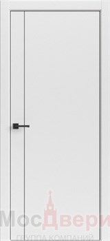 Межкомнатная дверь Profil 44RE/LG ABS Белый матовый Black Edition - фото 83226