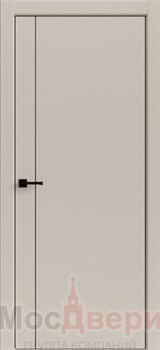 Межкомнатная дверь Profil 44RE/LG ABS Крем матовый Black Edition - фото 83227